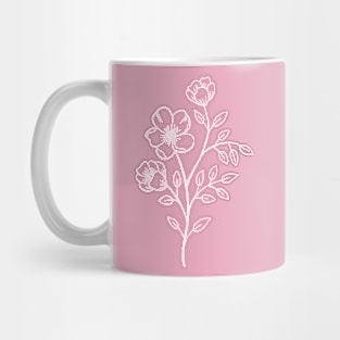 Minimal Flower Mug